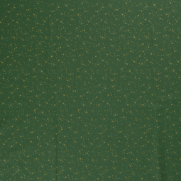 Tissu Popeline de coton - Vert Etoile de noël or