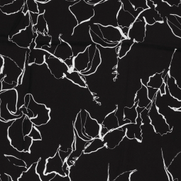 Tissu viscose - Eclair noir