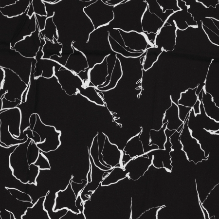 Tissu viscose - Eclair noir