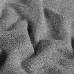 Tissu maille lurex - Gris