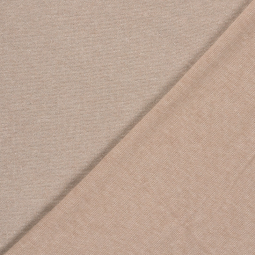 Tissu maille lurex - Camel