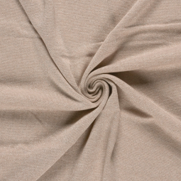 Tissu maille lurex - Camel
