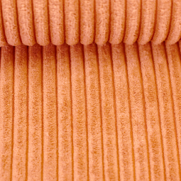 Tissu velours à côtes - Wanja orange vif