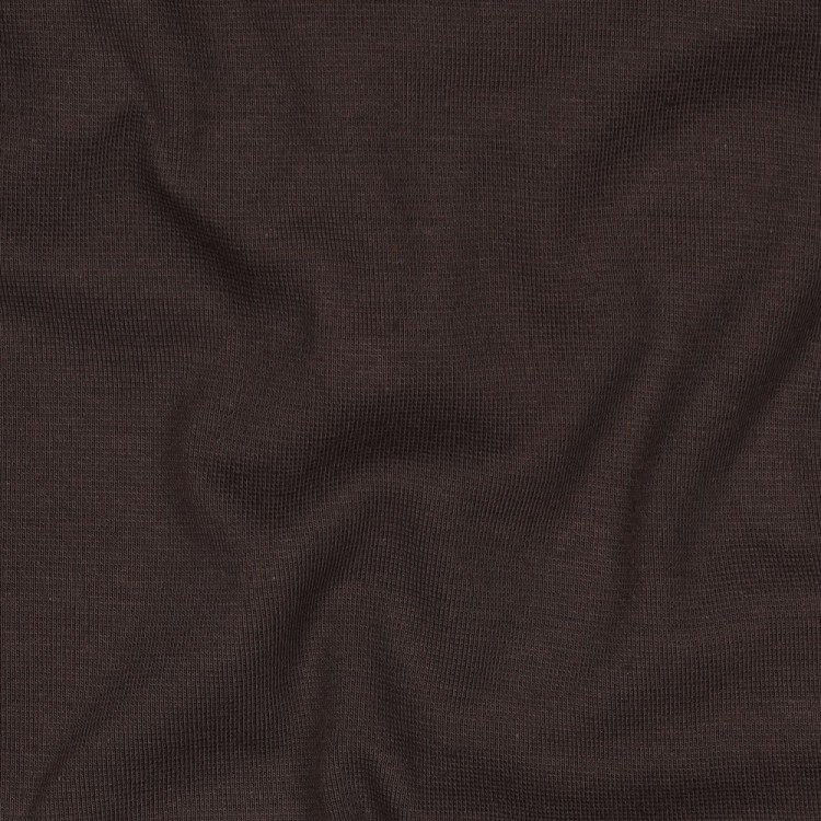 Tissu Bord-côtes - Brun foncé