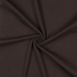 Tissu Bord-côtes - Brun foncé