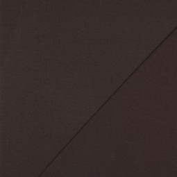 Tissu Bord-côtes - Brun foncé