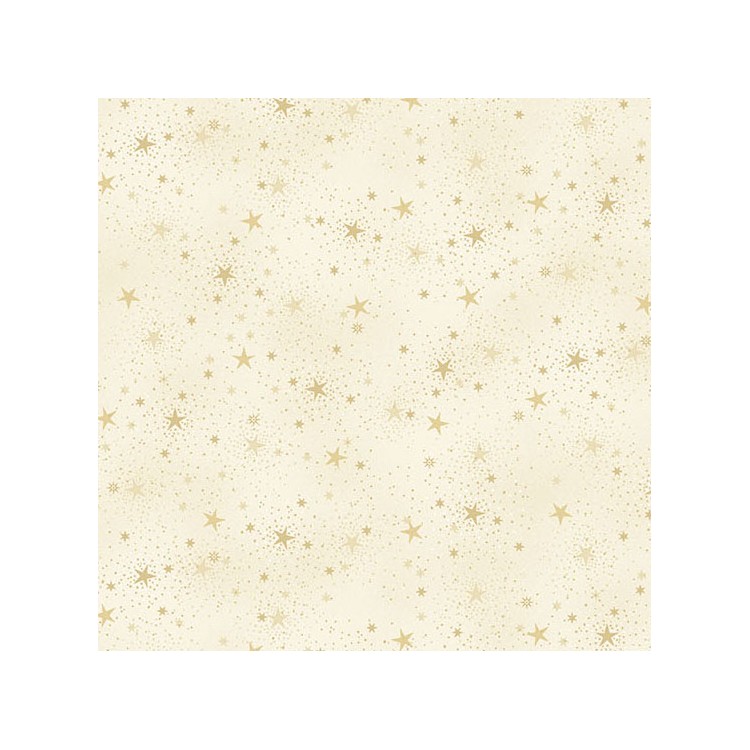 Tissu Noël - Adorn sparkle cream