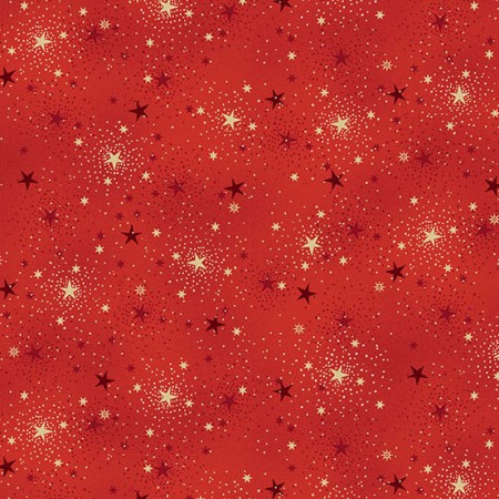 Tissu Noël - Adorn sparkle red