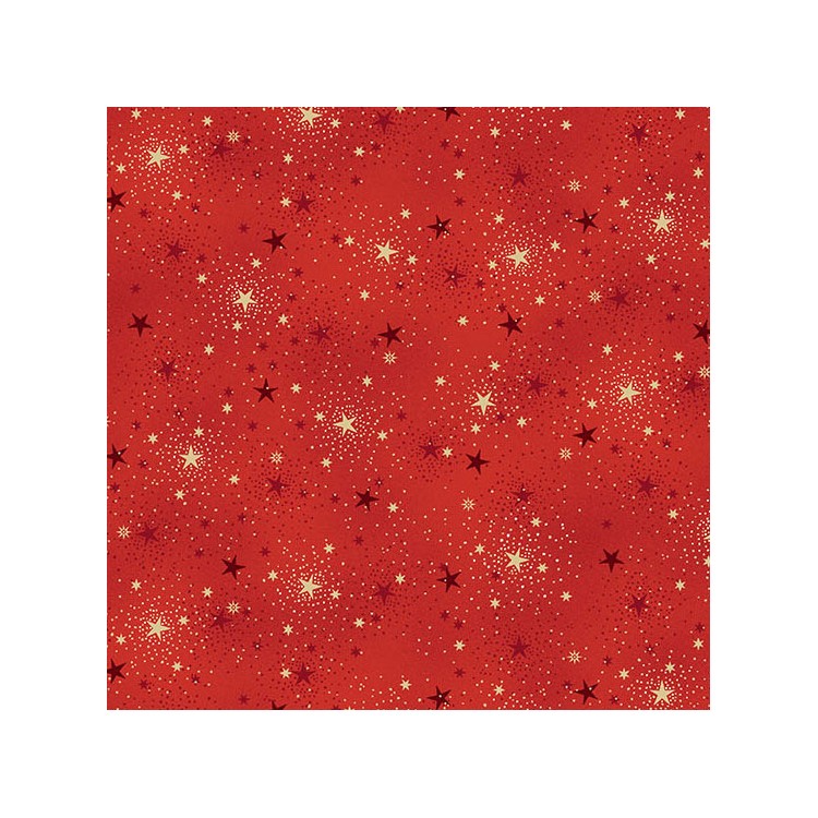 Tissu Noël - Adorn sparkle red