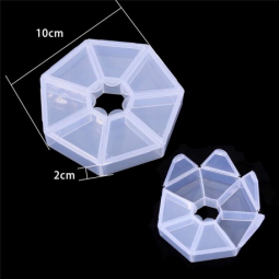 Boîtes de rangement transparent 10x10x2 cm