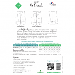 Patron Les BG - Gilet - Le dandy