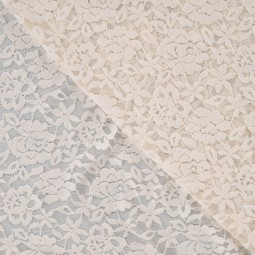 Tissu dentelle - Dentelle écru