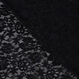 Tissu dentelle - Dentelle noir