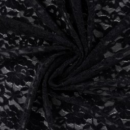 Tissu dentelle - Dentelle noir