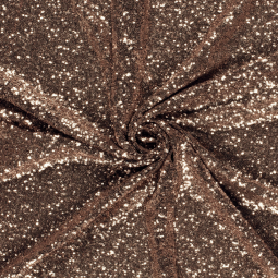 Tissu sequins - Bronze