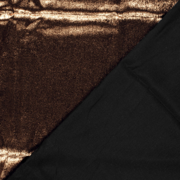 Tissu satin foil bronze