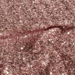 Tissu sequins et paillettes - Rose