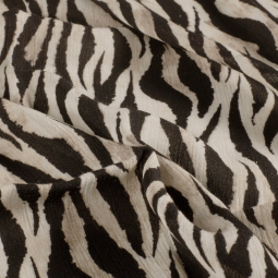 Tissu borken crêpe viscose - Abstrait noir