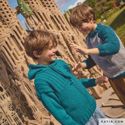 Kit de tricot - sweat à capuche - Merino aran
