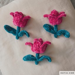 Kit de crochet -Fleurs - Velvet mini