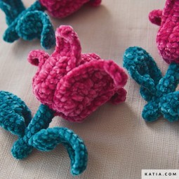 Kit de crochet -Fleurs - Velvet mini