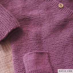 Kit de crochet - Gilet cache-cœur - Merino baby