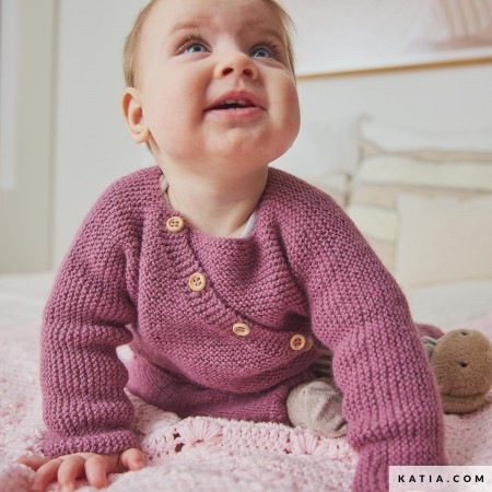 Kit de crochet - Gilet cache-cœur - Merino baby