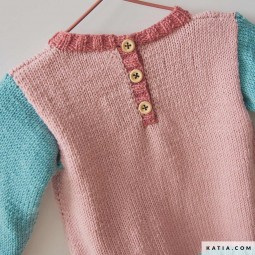Kit de crochet - Pull petits oiseaux - Merino baby