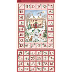 Tissu Noël - Calendrier de l'avent - Country Christmas