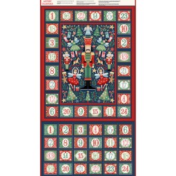 Tissu Noël - Calendrier de l'avent - The nutcracker