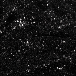 Tissu sequins et paillettes - Noir