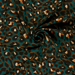 Tissu popeline de viscose - Leo canard