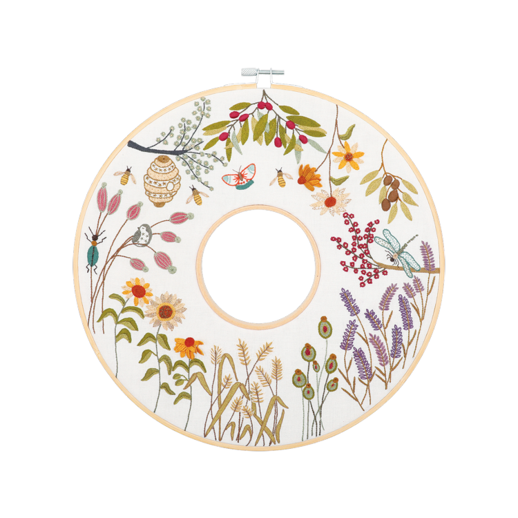 Kit de broderie - Couronne d'été
