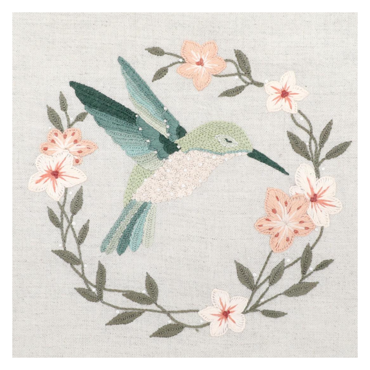 Kit de broderie - L'envol du colibri