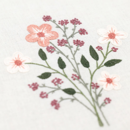 Kit de broderie - Bouquet poudré