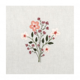 Kit de broderie - Bouquet poudré