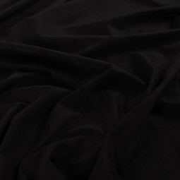 Tissu double suédine - Noir