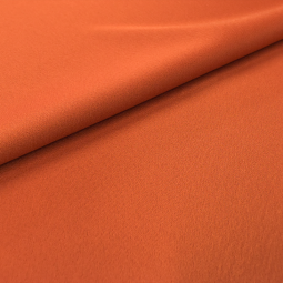 Tissu crêpe satiné - Rouille
