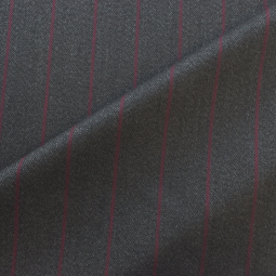 Tissu tailleur - Chevron lignes rouges