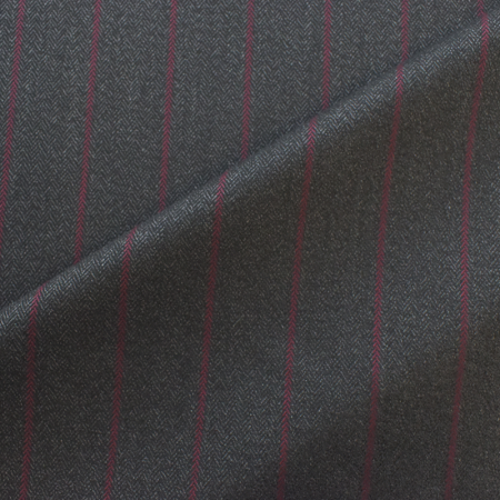 Tissu tailleur - Chevron lignes rouges