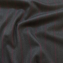 Tissu tailleur - Chevron lignes rouges
