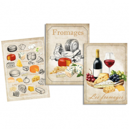 Tissu Panneau - Torchons - Fromage