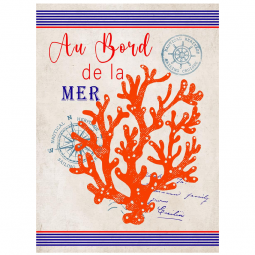 Tissu Panneau - Torchons - Mer