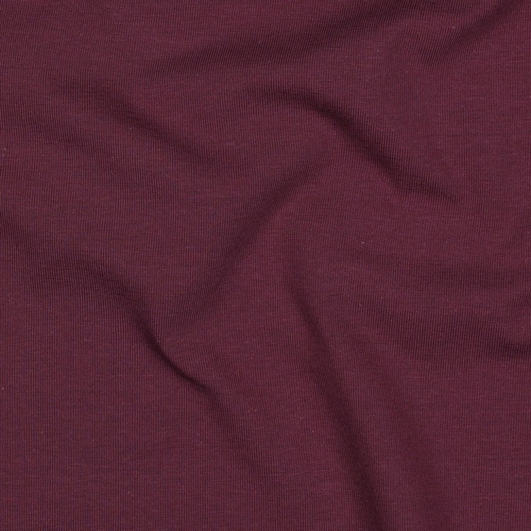 Tissu jersey biologique - Aubergine