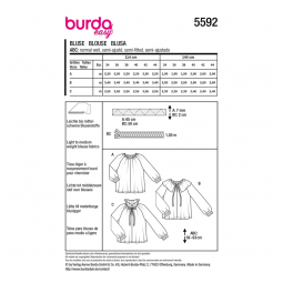 Patron Burda 5592 - chemisier