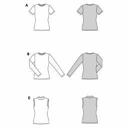 Patron Burda 5594 - t-shirt top