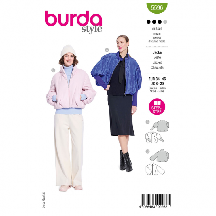 Patron Burda 5596 - veste