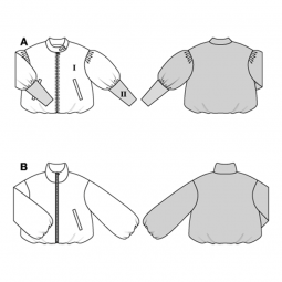 Patron Burda 5596 - veste
