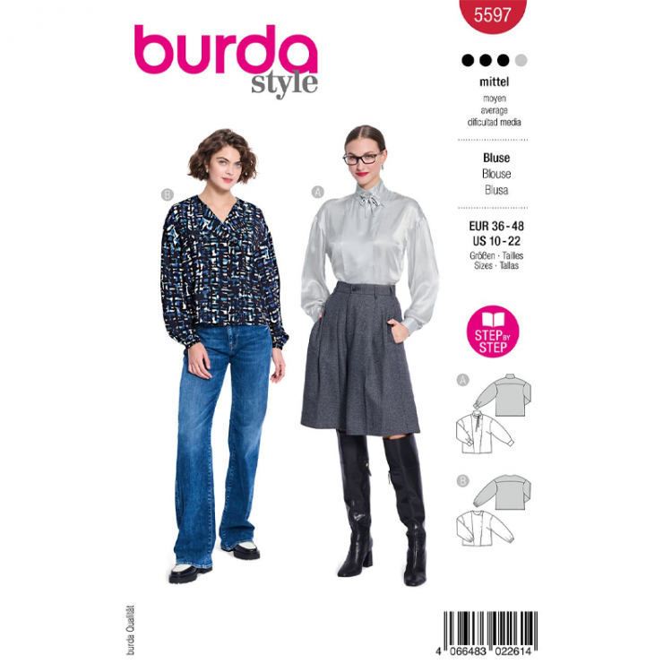 Patron Burda 5597 - chemisier