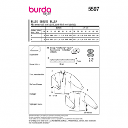 Patron Burda 5597 - chemisier